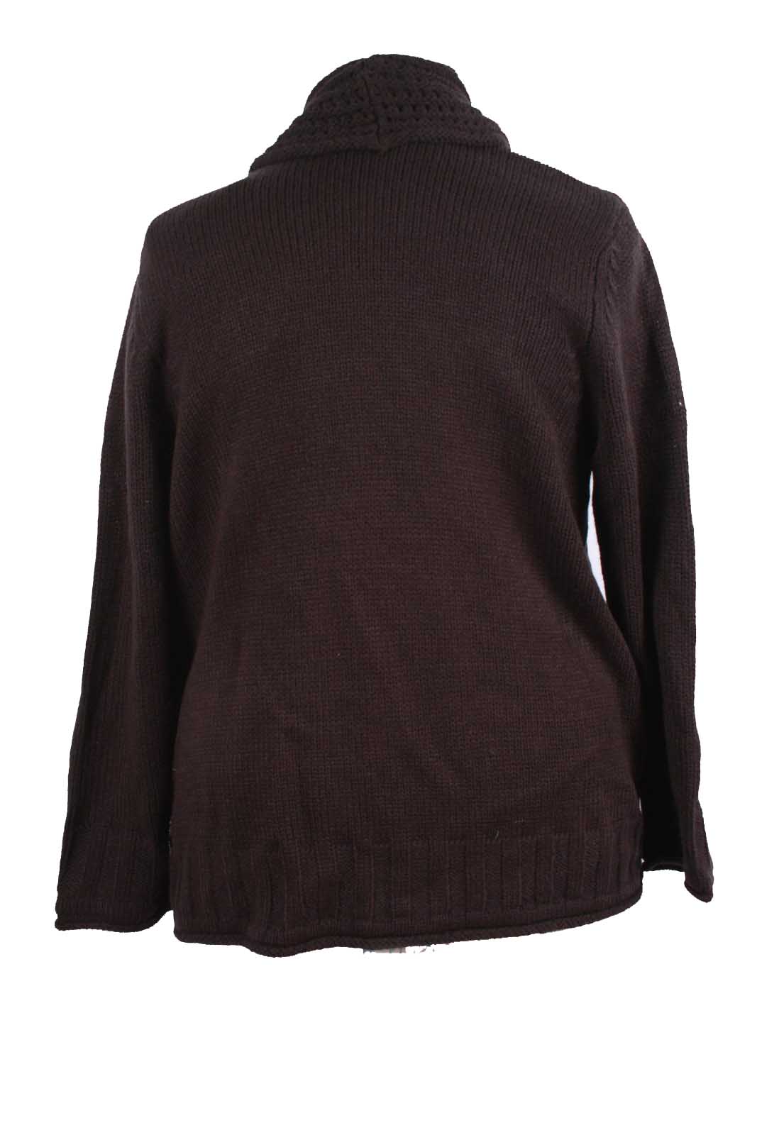 karen scott collared cardigan blacks size 2x